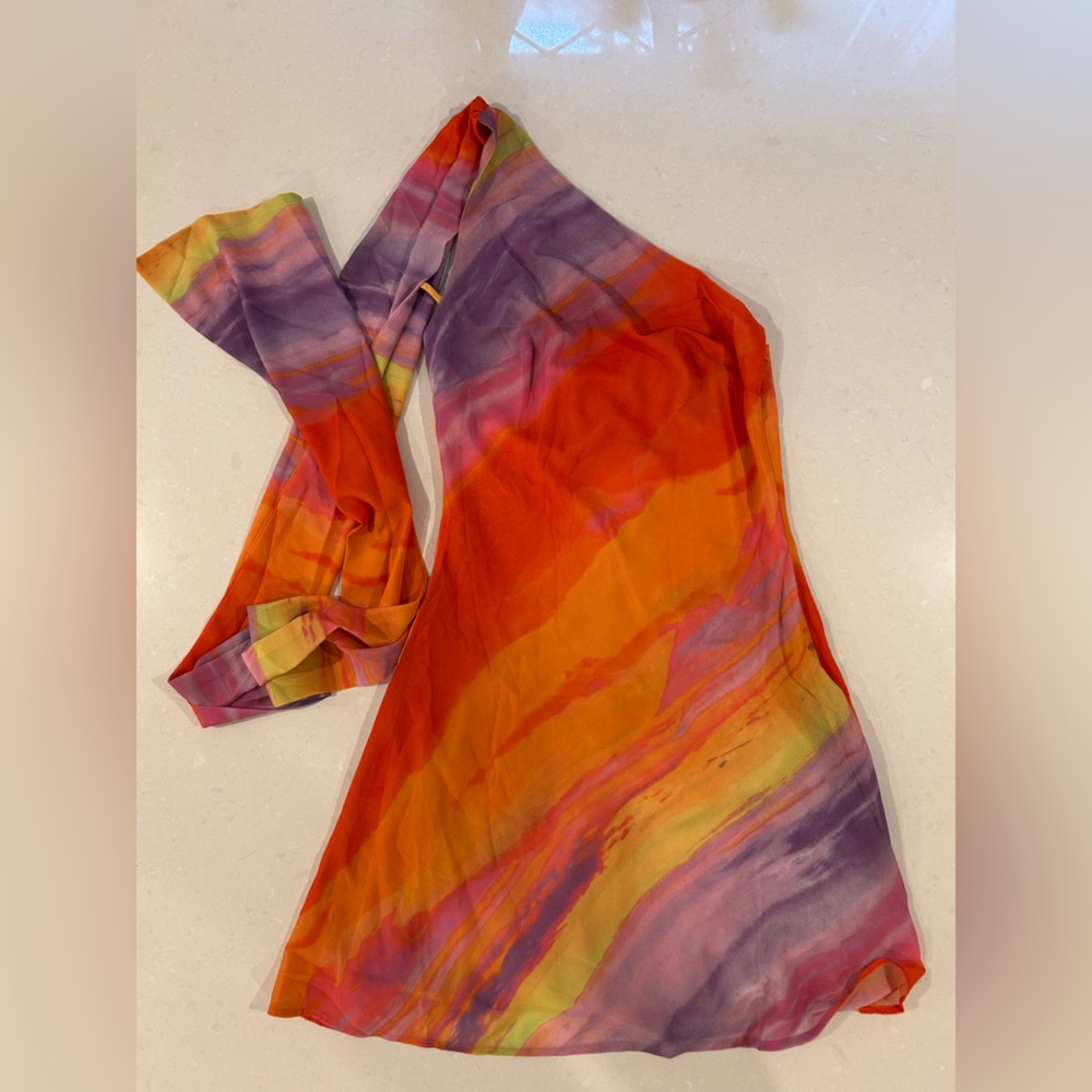 Multicolor Mini Dress